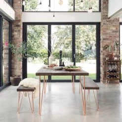 Funky Chunky Furniture Ouseburn Dining Table & Benches