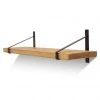 Funky Chunky Furniture All Wooden Shelving Armstrong Solid Wood Shelf & Brackets - 9x1.5 Smooth Shelf (22cmx3.5cm)