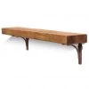 Funky Chunky Furniture All Wooden Shelving Birtley Copper Solid Wood Shelf & Brackets - 6x2 Smooth Shelf (14.5cmx4.5cm)