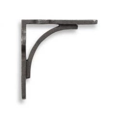 Funky Chunky Furniture Birtley Iron Solid Wood Shelf & Brackets - 9x2 Smooth Shelf (22cmx4.5cm) All Wooden Shelving