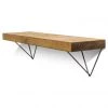 Funky Chunky Furniture Bowes Solid Wood Shelf & Raw Steel Brackets - 9x2 Smooth Shelf (22cmx4.5cm) All Wooden Shelving 1 Funky Chunky Furniture Bowes Solid Wood Shelf & Raw Steel Brackets - 9x2 Smooth Shelf (22cmx4.5cm) All Wooden Shelving