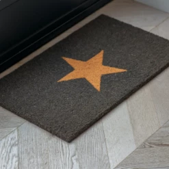Funky Chunky Furniture Door Stops, Signs & Mats Charcoal Star Doormat
