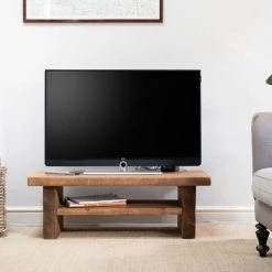 Funky Chunky Furniture Chopwell Low TV Stand With Storage