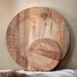Funky Chunky Furniture Circular Wooden Chopping Board Large