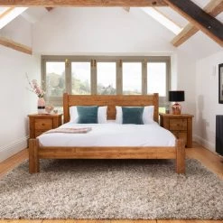 Funky Chunky Furniture Coleridge Tall Headboard Bed Frame Bedroom