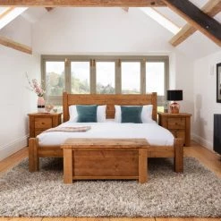 Funky Chunky Furniture Coleridge Tall Headboard Bed Frame Bedroom