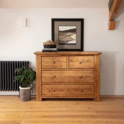 Funky Chunky Furniture Coleridge 4 Drawer Chest Of Drawers