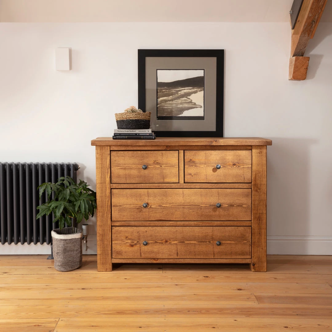 Funky Chunky Furniture Coleridge 4 Drawer Chest Of Drawers 4 Funky Chunky Furniture Coleridge 4 Drawer Chest Of Drawers