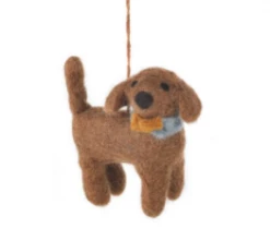Funky Chunky Furniture Felted Wool Darcy Dog Decoration