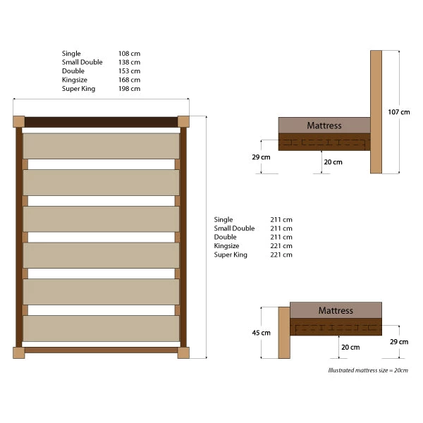 Funky Chunky Furniture Derwent Bed Frame 5 Funky Chunky Furniture Derwent Bed Frame