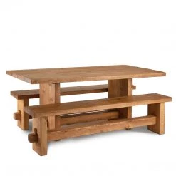 Funky Chunky Furniture Derwent Dining Table And Benches Dining Table Sets