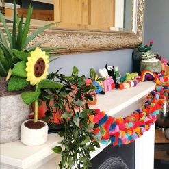 Funky Chunky Furniture Accessories Felted Wool Sunflower Decoration