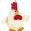 Funky Chunky Furniture Accessories Felted Wool White Chicken Decoration