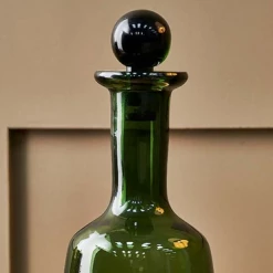 Funky Chunky Furniture Green Glass Decanter 7 Funky Chunky Furniture Green Glass Decanter