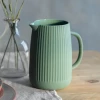 Funky Chunky Furniture Green Ribbed Ceramic Jug Accessories