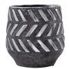 Funky Chunky Furniture Grey Ceramic And Metal Pot Accessories 1 Funky Chunky Furniture Grey Ceramic And Metal Pot Accessories