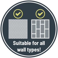 Funky Chunky Furniture All Wooden Shelving Hetton Solid Wood Shelf & Black Metal Brackets - 9x1.5 Rustic Shelf (22.5cmx4cm)