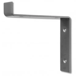 Funky Chunky Furniture Hetton Solid Wood Shelf & Raw Steel Brackets - 6x1.5 Rustic Shelf (15x4cm) All Wooden Shelving