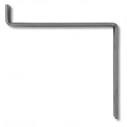 Funky Chunky Furniture Hetton Solid Wood Shelf & Raw Steel Brackets - 6x2 Rustic Shelf (15x5cm) All Wooden Shelving