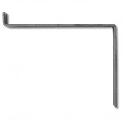 Funky Chunky Furniture Hetton Solid Wood Shelf & Raw Steel Brackets - 9x2 Rustic Shelf (22.5cmx5cm)