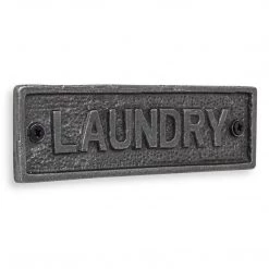 Funky Chunky Furniture Door Stops, Signs & Mats Laundry Door Sign