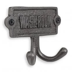 Funky Chunky Furniture Washroom Door Sign With Hooks