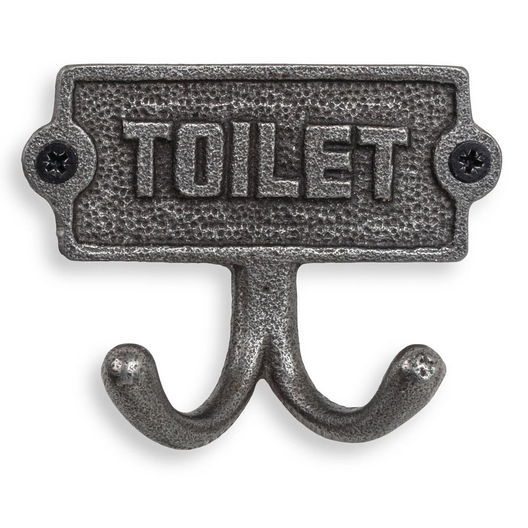 Funky Chunky Furniture Door Stops, Signs & Mats Toilet Door Sign With Hooks 4 Funky Chunky Furniture Door Stops, Signs & Mats Toilet Door Sign With Hooks