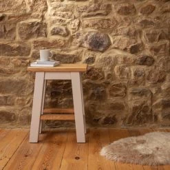 Funky Chunky Furniture Langley Oak Breakfast Bar And Stools