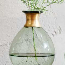 Funky Chunky Furniture Large Green Vase With Metal Neck Accessories