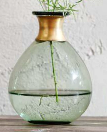 Funky Chunky Furniture Large Green Vase With Metal Neck Accessories 3 Funky Chunky Furniture Large Green Vase With Metal Neck Accessories