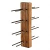 Funky Chunky Furniture Wall Mounted Teak And Metal Wine Rack - 8 Bottles Wine Racks