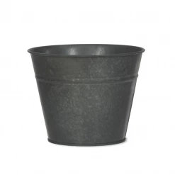 Funky Chunky Furniture Medium Black Metal Plant Pot