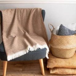 Funky Chunky Furniture Outdoor Natural Wool Throw