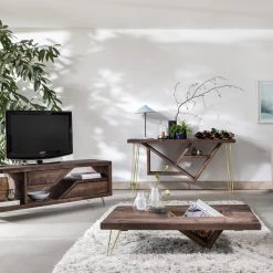 Funky Chunky Furniture Ouseburn Console Table With Storage