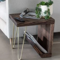 Funky Chunky Furniture Living Room Ouseburn Side Table With Storage