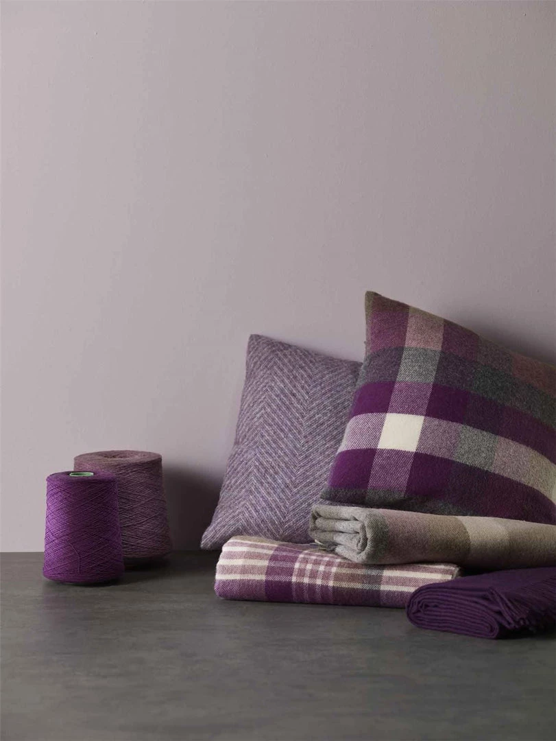 Funky Chunky Furniture Outdoor Purple And Natural Check Wool Throw 5 Funky Chunky Furniture Outdoor Purple And Natural Check Wool Throw