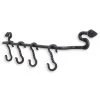 Funky Chunky Furniture Accessories Black Metal Pan Holder Rail & Hooks