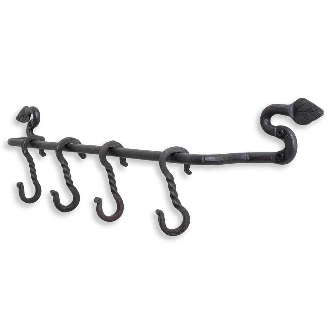 Funky Chunky Furniture Accessories Black Metal Pan Holder Rail & Hooks 3 Funky Chunky Furniture Accessories Black Metal Pan Holder Rail & Hooks