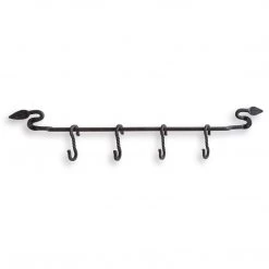 Funky Chunky Furniture Accessories Black Metal Pan Holder Rail & Hooks 11 Funky Chunky Furniture Accessories Black Metal Pan Holder Rail & Hooks
