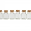 Funky Chunky Furniture Accessories Set Of Square Glass Jars With Cork Stoppers