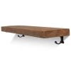 Funky Chunky Furniture Hutton Solid Wood Shelf & Brackets - 9x2 Smooth Shelf (22cmx4.5cm) All Wooden Shelving