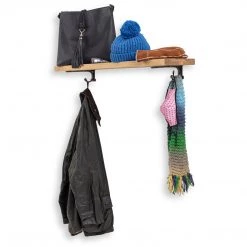 Funky Chunky Furniture All Wooden Shelving Hutton Solid Wood Shelf & Brackets - 9x1.5 Rustic Shelf (22.5cmx4cm) 10 Funky Chunky Furniture All Wooden Shelving Hutton Solid Wood Shelf & Brackets - 9x1.5 Rustic Shelf (22.5cmx4cm)