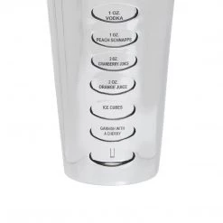 Funky Chunky Furniture Silver Cocktail Shaker With Recipes