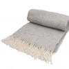 Funky Chunky Furniture Silver Grey Wool Throw Outdoor