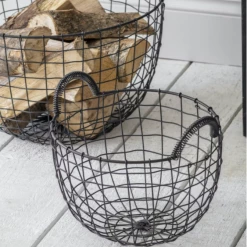 Funky Chunky Furniture Small Wire Log Basket