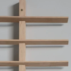 Funky Chunky Furniture Solid Oak Wall Mounted Wine Rack Wine Racks