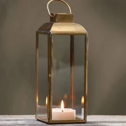 Funky Chunky Furniture Tall Brass Lantern