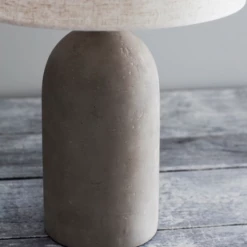 Funky Chunky Furniture Tall Grey Concrete Table Lamp Accessories