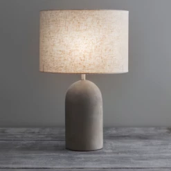 Funky Chunky Furniture Tall Grey Concrete Table Lamp Accessories