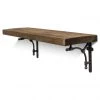 Funky Chunky Furniture Tanfield Solid Wood Shelf & Brackets - 9x1.5 Rustic Shelf (22.5cmx4cm) All Wooden Shelving